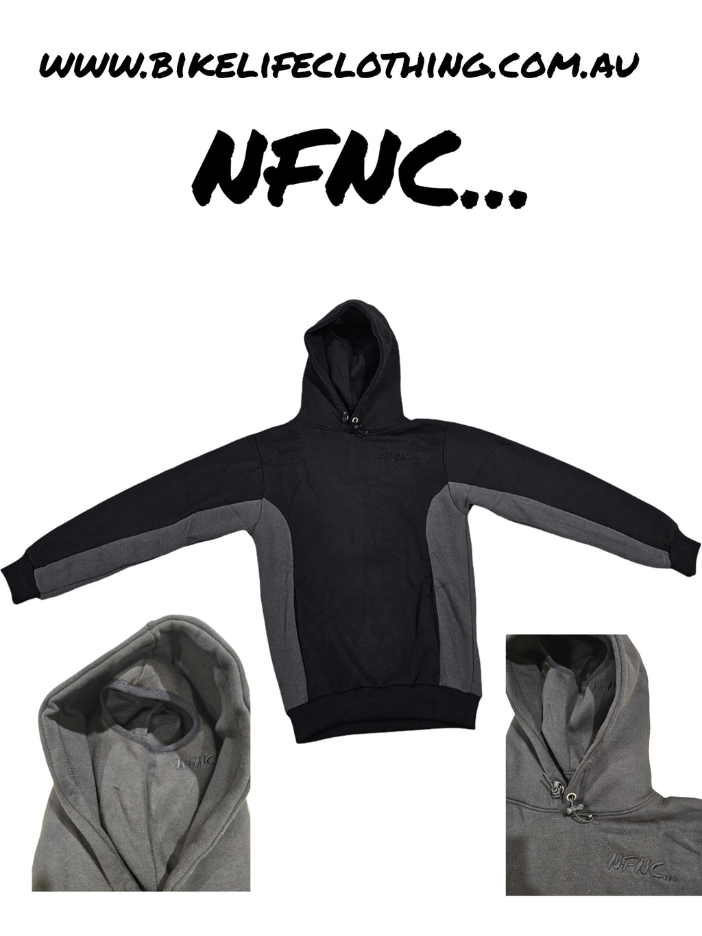 BIKE LIFE CLOTHING SKI MASK HOODIE ⛷️⛷️⛷️