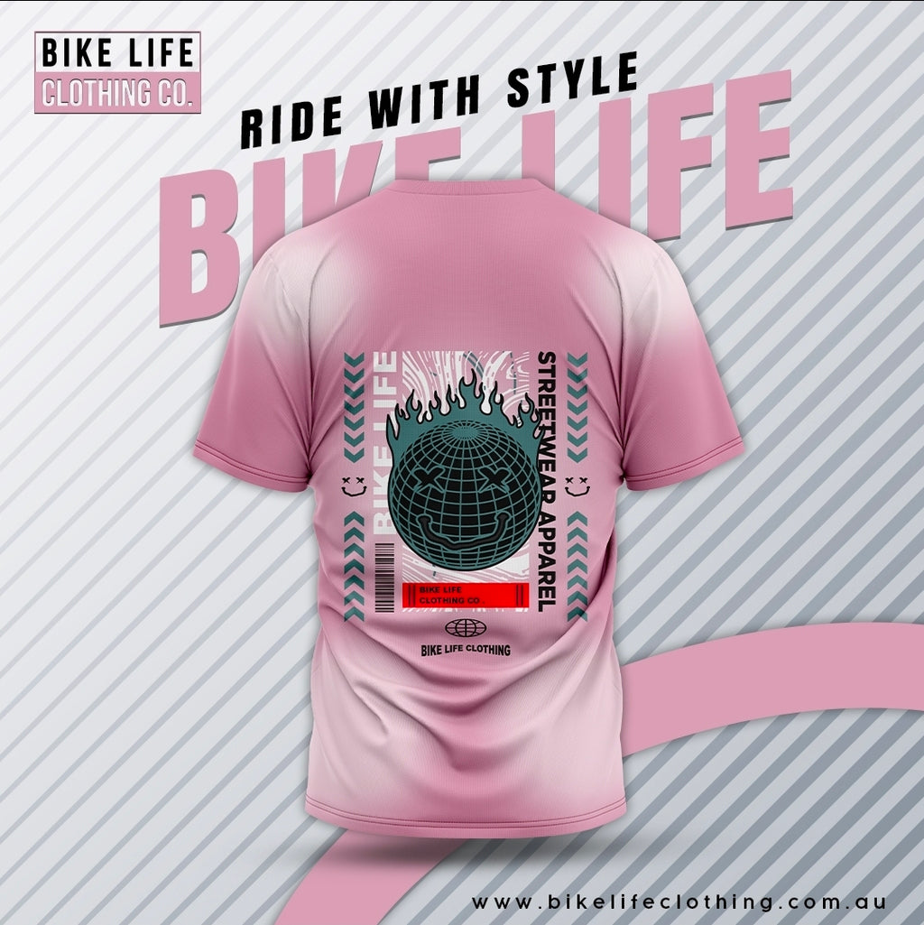 BIKE LIFE "FLAME GLOBE" T-SHIRT 🔥🔥🔥