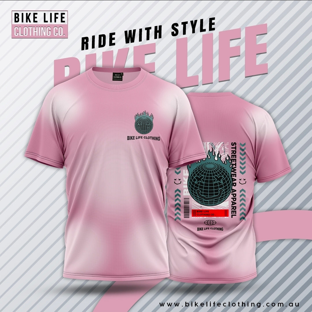 BIKE LIFE "FLAME GLOBE" T-SHIRT 🔥🔥🔥